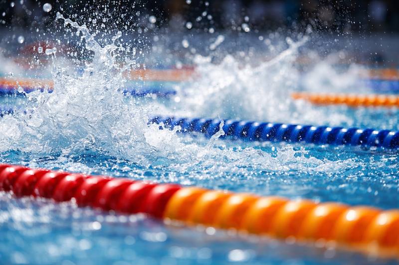 Sportbad für Wettkampf geschlossen